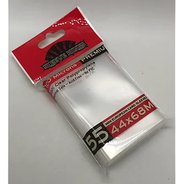 Sleeve Kings 9902 Premium Mini European Card Sleeves (44x68mm) -55 Pack, 100 Microns, 