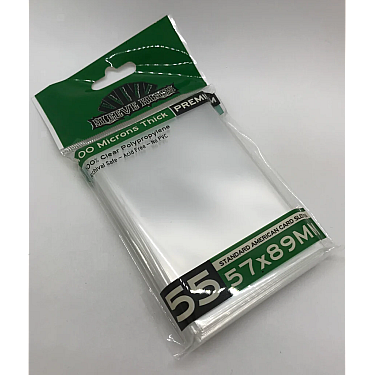 Premium Standard American Card Sleeves (57x89mm) -55 Pack, 100 Microns
