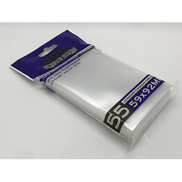 Premium Standard European Card Sleeves (59x92mm) -55 Pack, 100 Microns