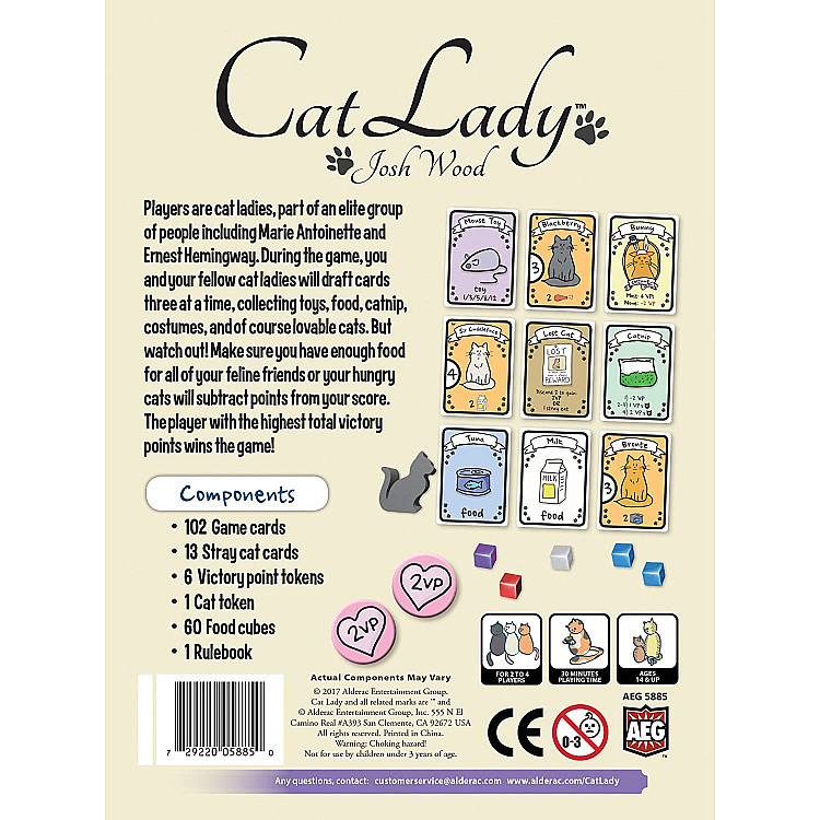 Cat Lady Imported Games, The Dice Tower Seal of Excellence, All Products image