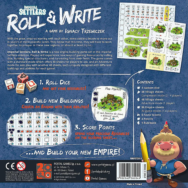 Imperial Settlers Roll & Write All Board Games, Imported Games, All Products image
