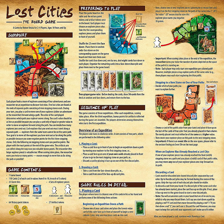 Lost Cities Board Game image