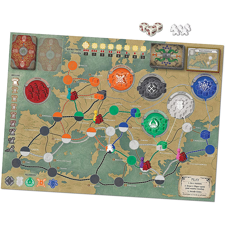 Pandemic Fall of Rome On demand, Imported Games, The Dice Tower Seal of Excellence, All Products image