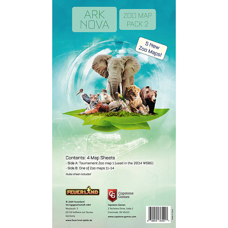 Ark Nova: Zoo Map Pack 2 On demand, Imported Games, All Products image