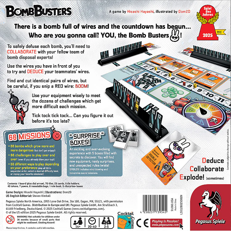 Bomb Busters, Spiel des Jahres