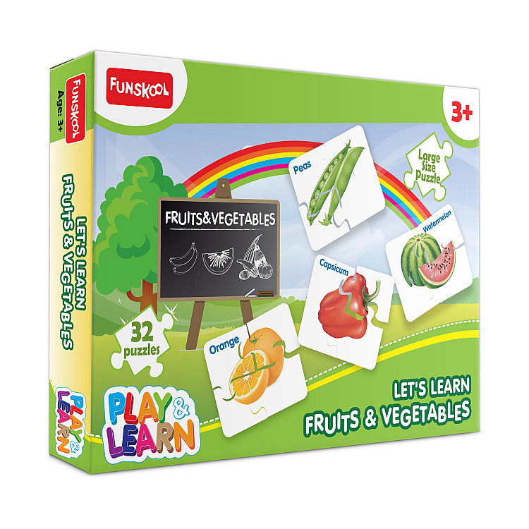 Let's Learn Fruits & Vegetables Puzzle image