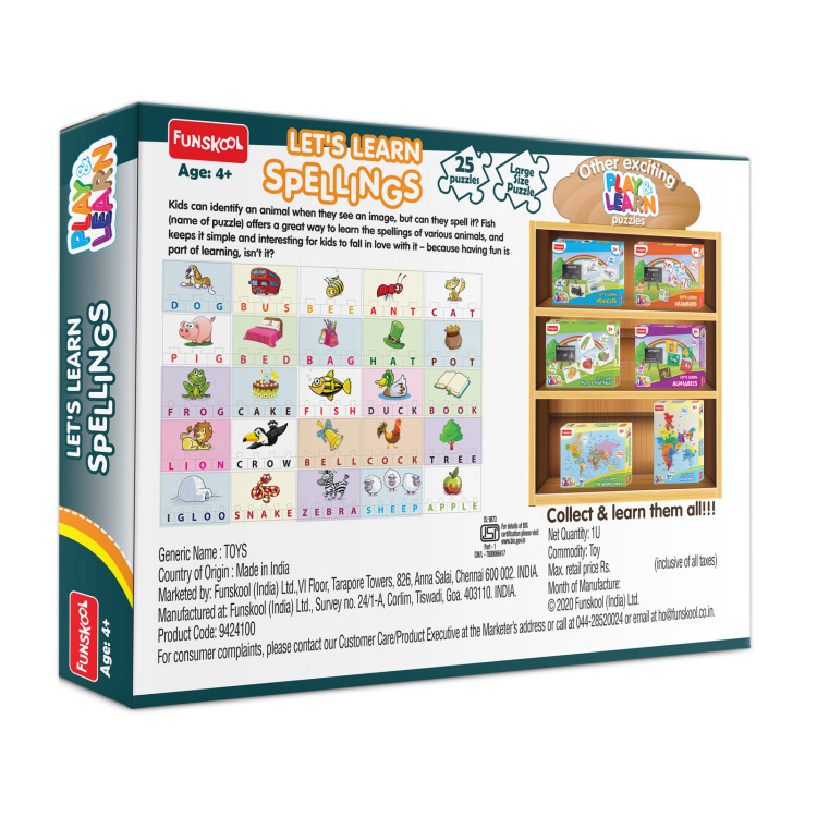 Let's Learn Spellings Puzzle image
