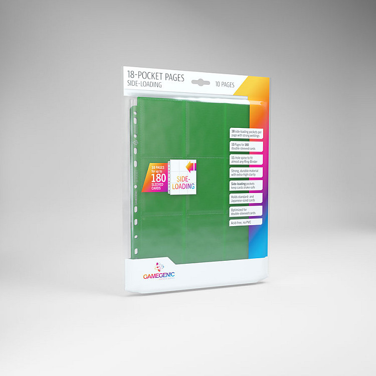 Gamegenic Sideloading 18-Pocket Pages 10 pcs pack image