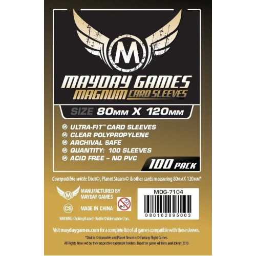 Mayday: 7104 - 80X120 MM (100 Pack) | Board Games India