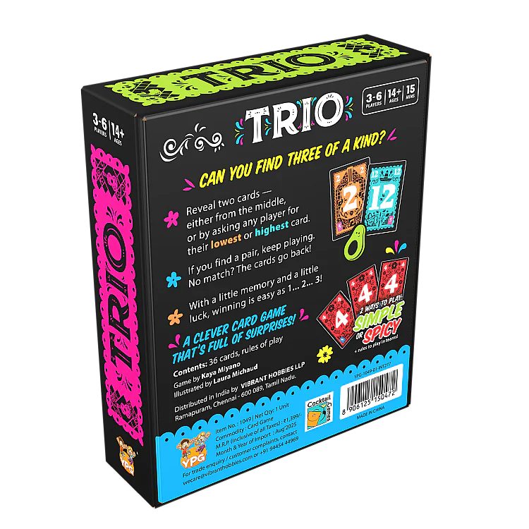 Trio All Board Games, On Sale !, Our Games, Published Games, Imported, All Products image