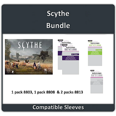 Scythe + Expansions Compatible Sleeve Bundle (8803 X 1 + 8808 X 1 + 8813 X 2)
