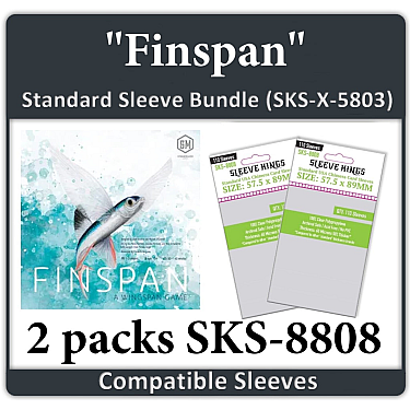 "Finspan" Compatible Card Sleeve Bundle (8808 x 2)