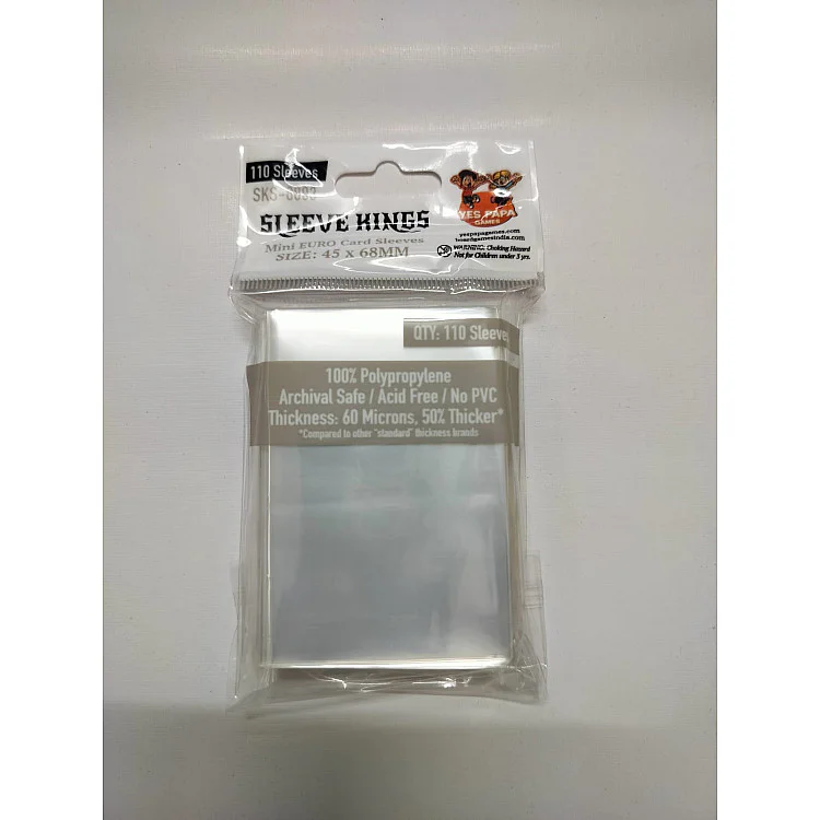 Yes Papa Games 8803 Mini Euro Card Sleeves (45x68mm) - 110 Pack image