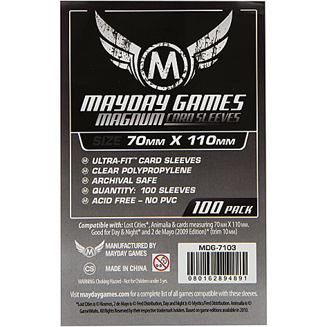 Mayday: 7103 - 70X110 MM (100 Pack) Accessories, Card Sleeves, Imported Games, All Products image
