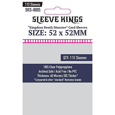 Sleeve Kings 8805 Kingdom Death Monster Card Sleeves (52 X 52mm) -110 Pack