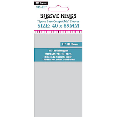 Sleeve Kings 8817 Space Base Compatible Sleeves (40x89mm) - 110 Pack