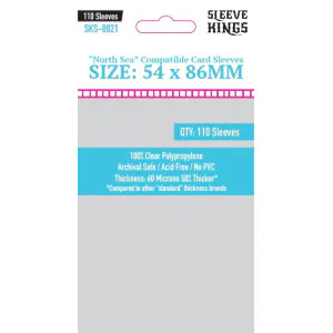 Sleeve Kings 8821 North Sea Compatible Sleeves (54x86mm) -110 Pack