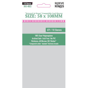 Sleeve Kings 8822 Betrayal At House Compatible Sleeves (58x108mm) -110 Pack