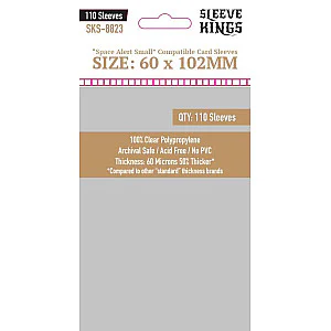 Sleeve Kings 8823 Space Alert Compatible Sleeves (60x102mm) -110 Pack