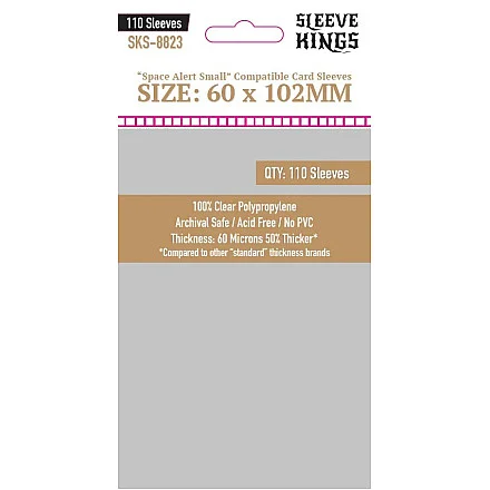 Sleeve Kings 8823 Space Alert Compatible Sleeves (60x102mm) -110 Pack image