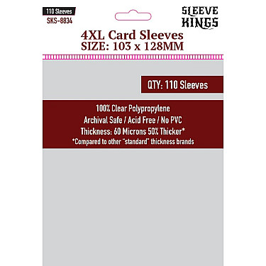 Sleeve Kings 8834 4XL Sleeves (103 x 128) 110 Pack