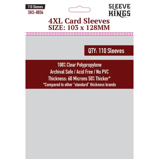 Sleeve Kings 8834 4XL Sleeves (103 x 128) 110 Pack image