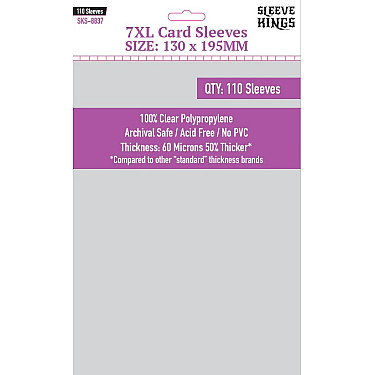 Sleeve Kings 8837 7XL Sleeves (130 x 195) - 110 Pack