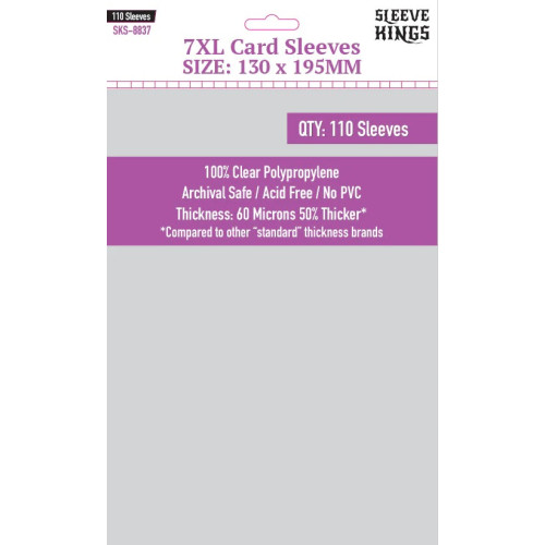 Sleeve Kings 8837 7XL Sleeves (130 x 195) - 110 Pack image