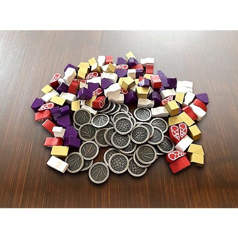 Wyrmspan Upgrade Pack (Metal Coins & Wooden Resources) image