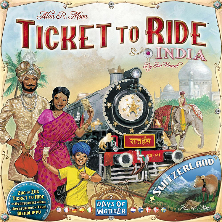 Ticket to Ride Map Collection: Volume 2 – India & Switzerland On demand, Imported Games, All Products image