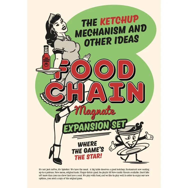 Food Chain Magnate: The Ketchup Mechanism & Other Ideas BGG Top 100, On demand, Imported Games, All Products image