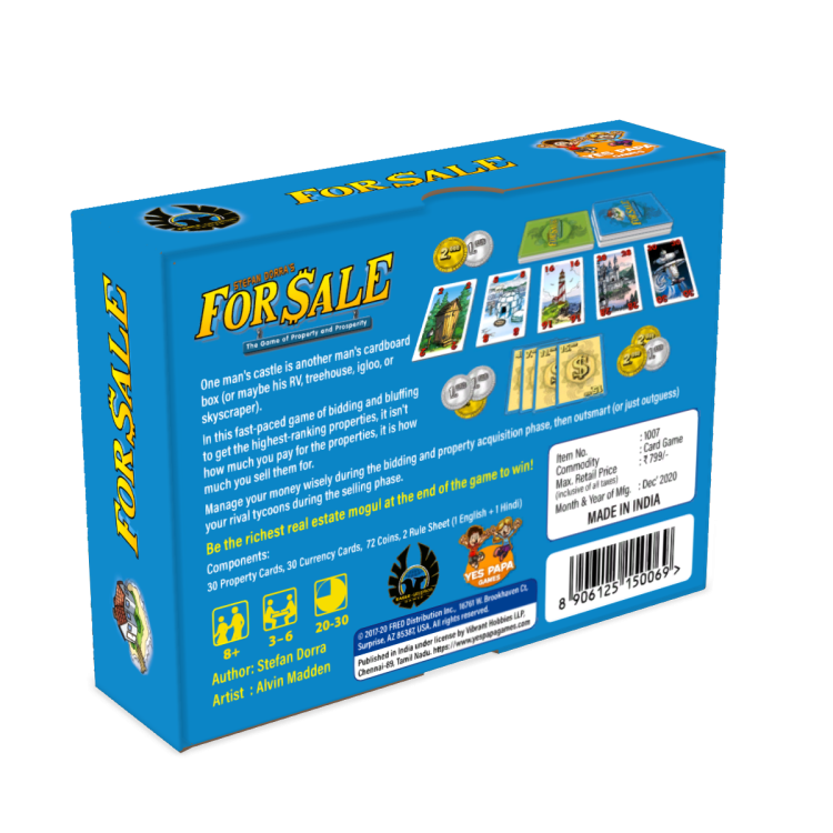 For Sale All Board Games, Our Games, Published Games, 1 - First 20 Games Essential, Made in India !, All Products image
