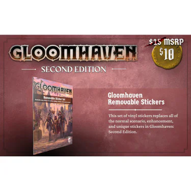 Gloomhaven: Second Edition - Removable Stickers