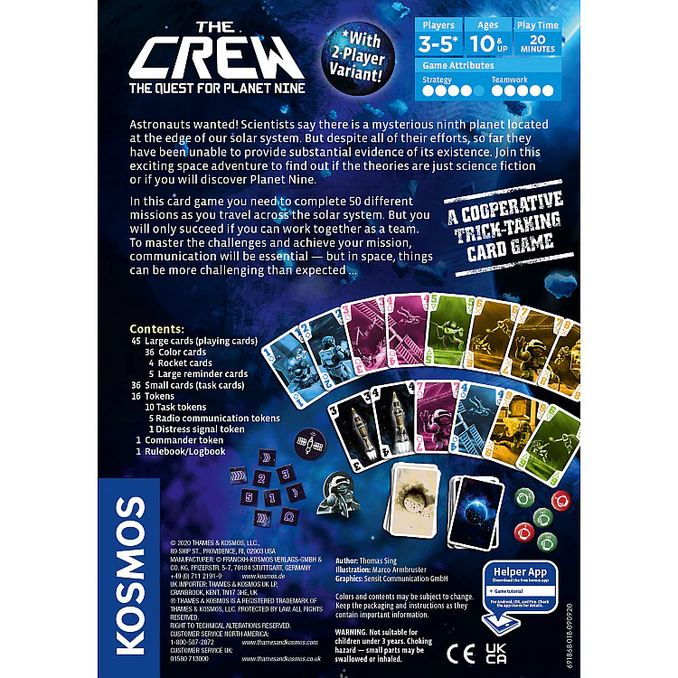 The Crew-The Quest for Planet Nine Imported Games, The Dice Tower Seal of Excellence, All Products image