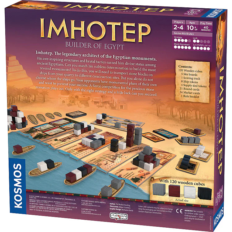 Imhotep Builder of Egypt On demand, Imported Games, For Cafe, 3- Next 51 to 100 Games, All Products image