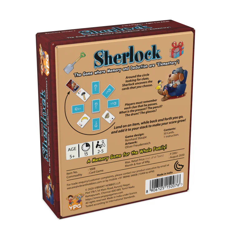 Sherlock All Board Games, Our Games, Published Games, Made in India !, All Products image