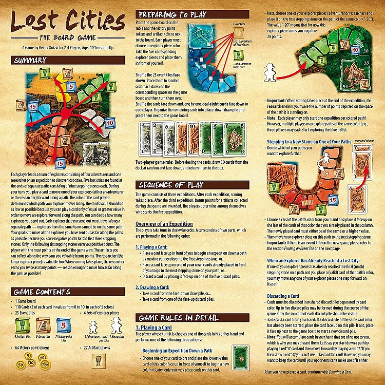 Lost Cities Board Game image
