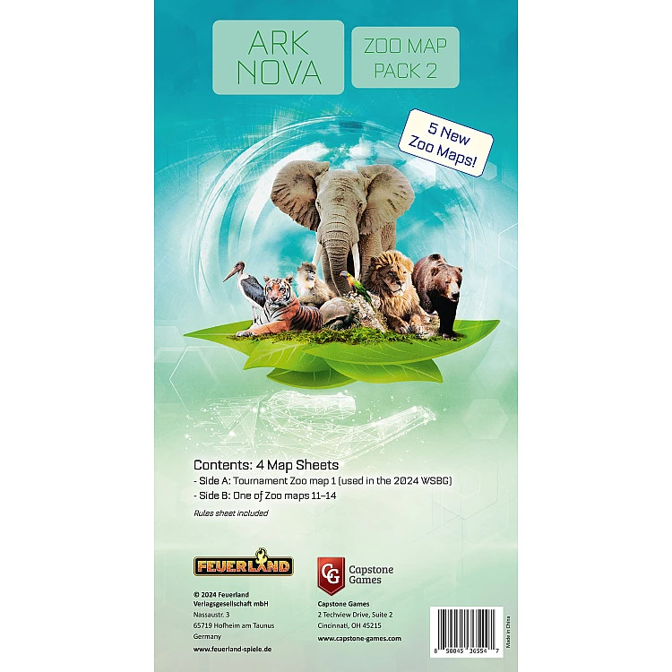 Ark Nova: Zoo Map Pack 2 On demand, Imported Games, All Products image