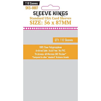 Yes Papa Games 8807 Standard USA Card Sleeves (56x87mm) - 110 Pack Accessories, Card Sleeves, All Products image