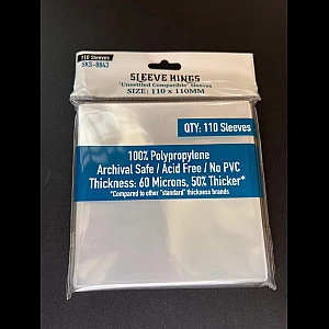 Sleeve Kings 8843 Unsettled Compatible Sleeves (110 X 110 MM) -110 Pack