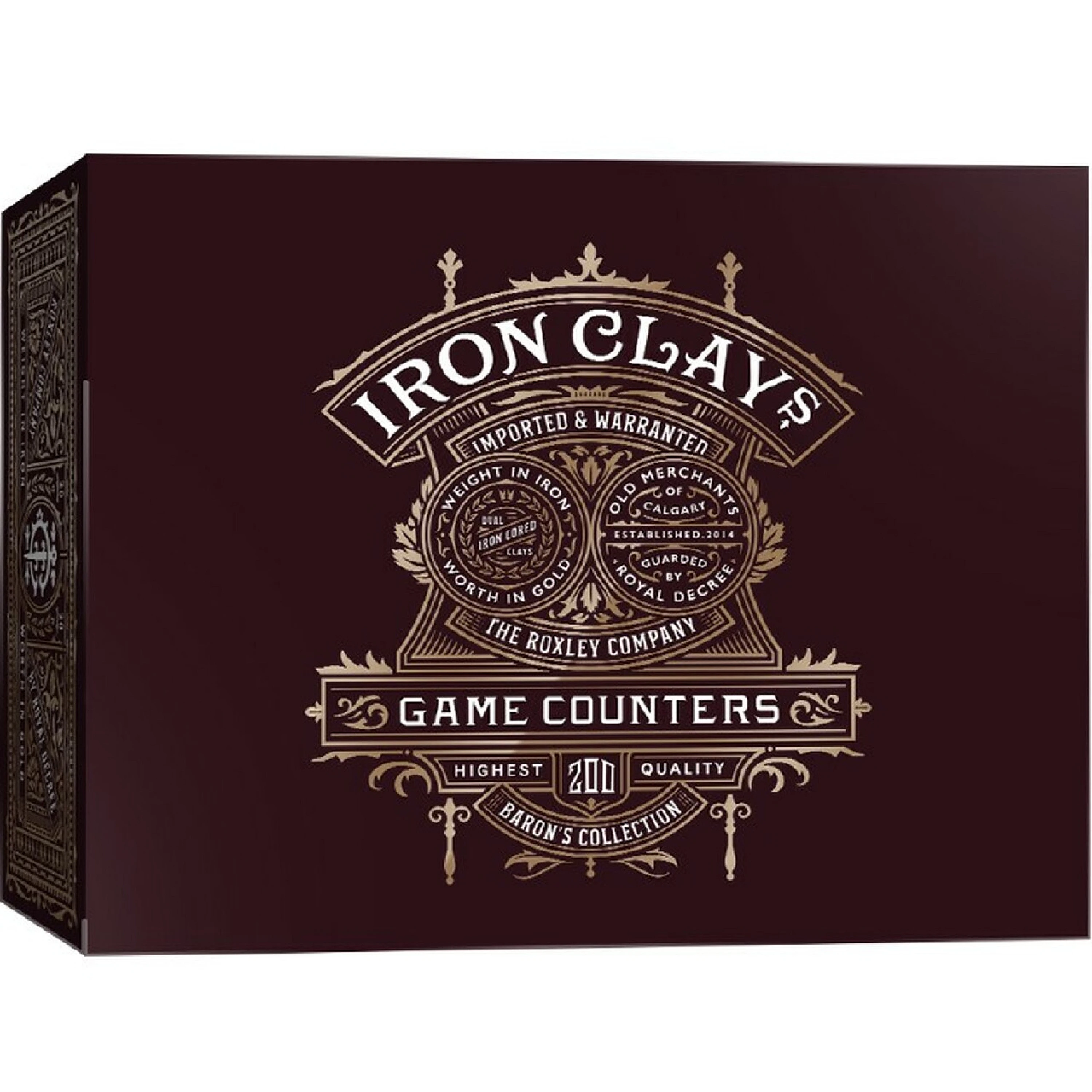 Iron Clays 200 chips Printed Box | Board Games India