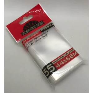 Sleeve Kings 9902 Premium Mini European Card Sleeves (44x68mm) -55 Pack, 100 Microns, 