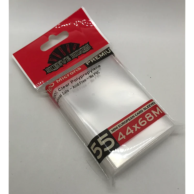 Sleeve Kings 9902 Premium Mini European Card Sleeves (44x68mm) -55 Pack, 100 Microns, Accessories, Card Sleeves, All Products image