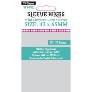 Sleeve Kings 8802 Mini Chimera Card Sleeves (43x65mm) - 110 Pack