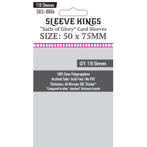 Sleeve Kings 8804 Sails of Glory Card Sleeves (50x75mm) - 110 Pack