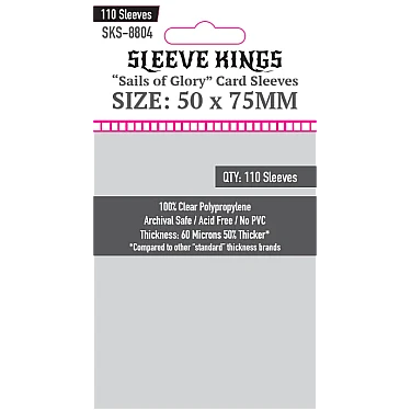 Sleeve Kings 8804 Sails of Glory Card Sleeves (50x75mm) - 110 Pack